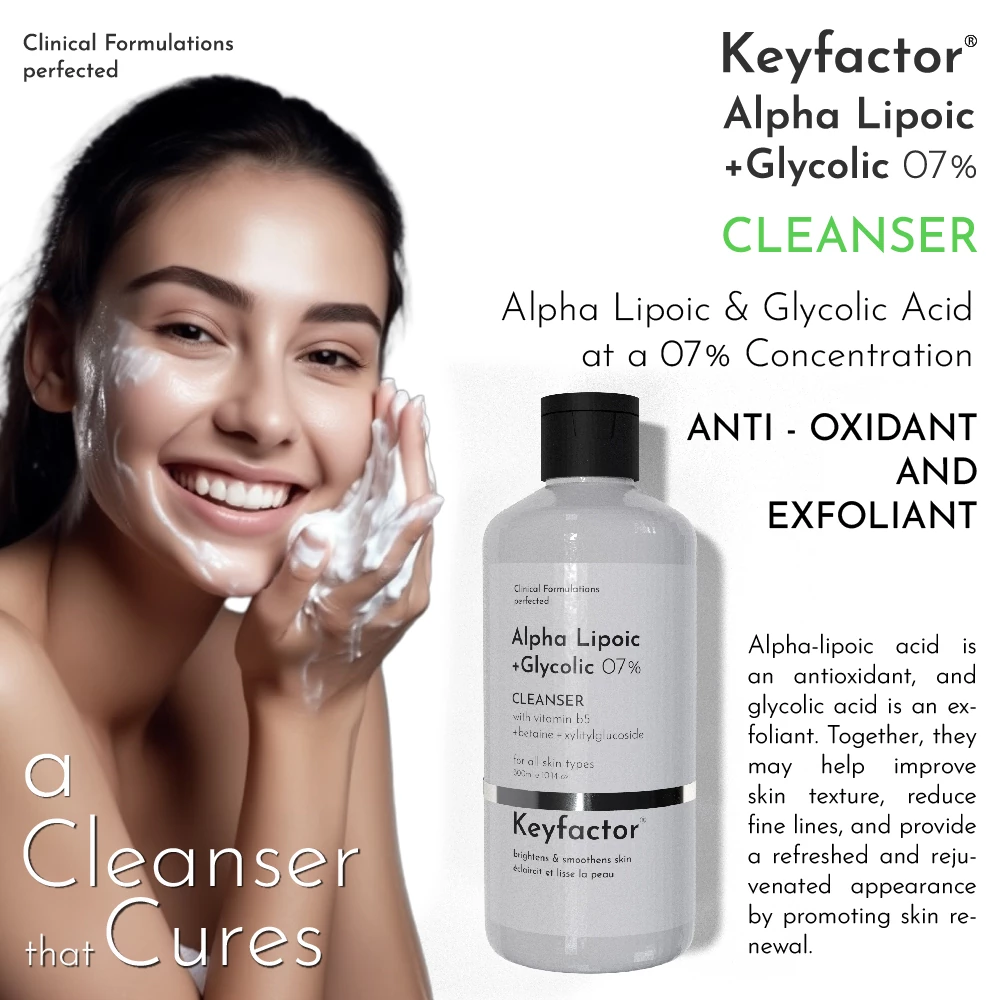 keyfactor alha lipoic glycolic cleanser