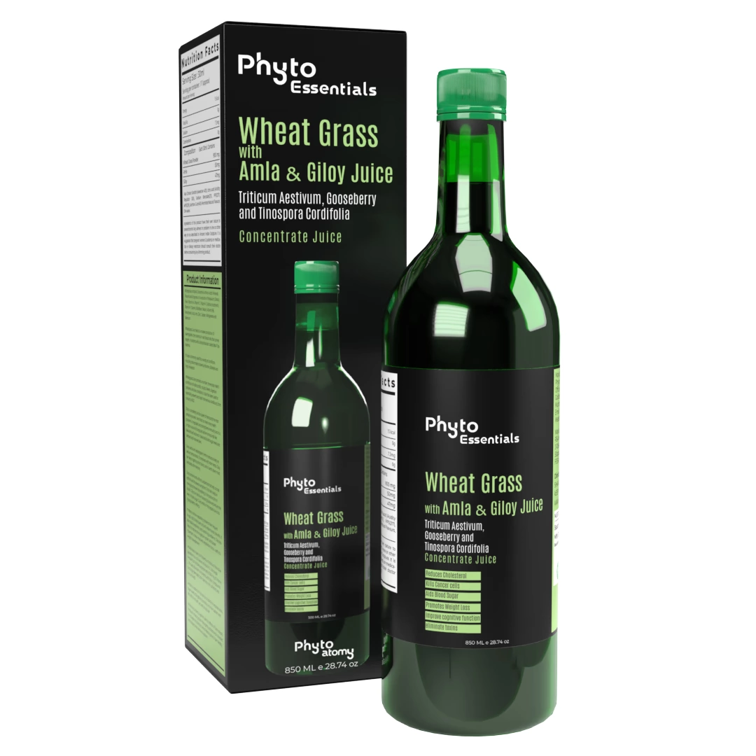 Phyto atomy wheat grass with amla & giloy juice
