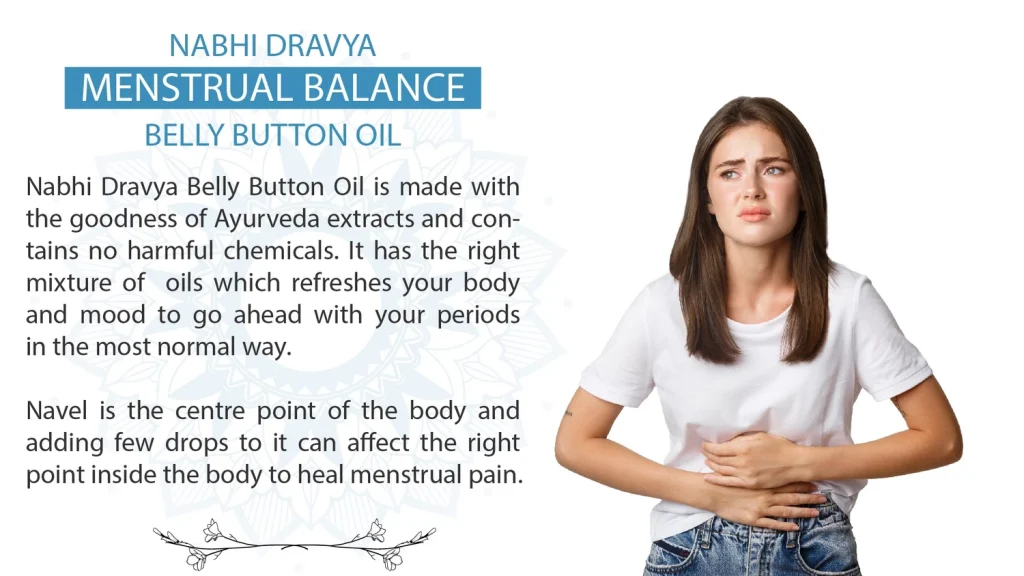 Menstrual balance belly button oil nabhi dravya