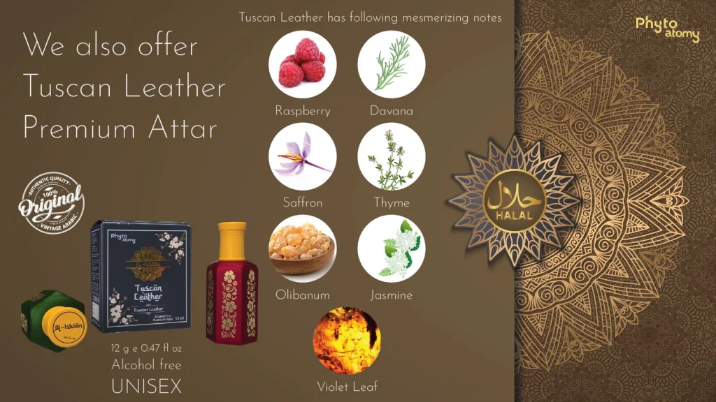 Al-Ishaan Attar Soap 50g (Tuscan Leather)
