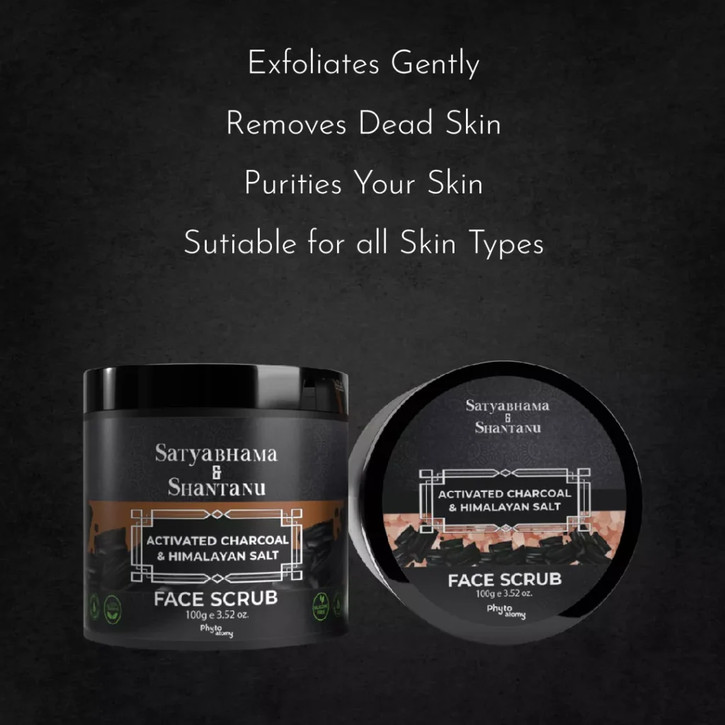 Phyto Atomy Satyabhama and Shantanu Activated Charcoal and Himalayan Salt Face Scrub