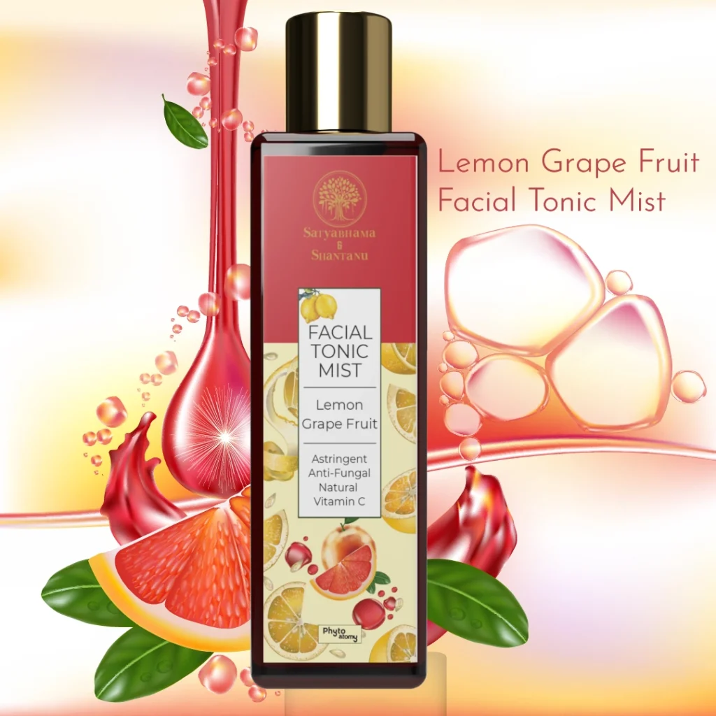 Phyto Atomy Satyabhama and Shantanu Lemon Grapefruit Facial Tonic Mist (200 ml) - ताजगी और चमक का बेहतरीन मिश्रण