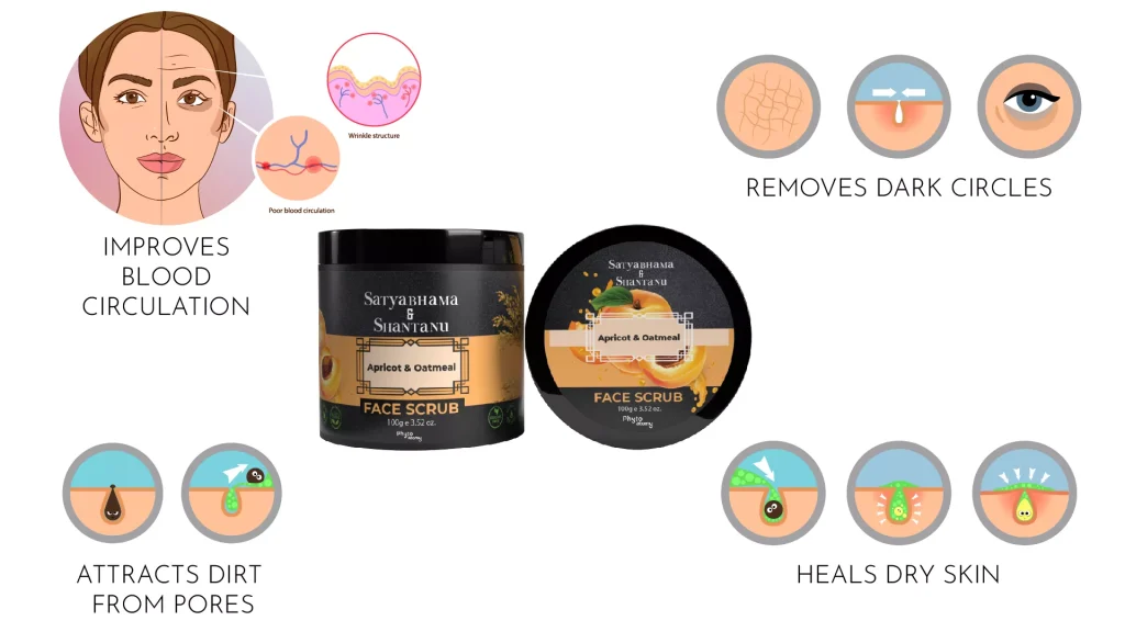 Phyto Atomy Satyabhama and Shantanu Apricot & Oatmeal Face Scrub (100g)