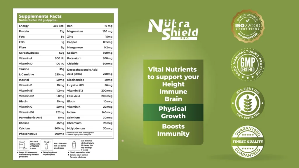 बच्चों की ग्रोथ और सेहत का साथी - Phyto Atomy Nutra Shield Child Growth Health Drink 