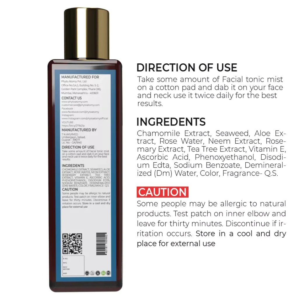 Phyto Atomy Satyabhama and Shantanu Chamomile Seaweed Facial Tonic Mist
