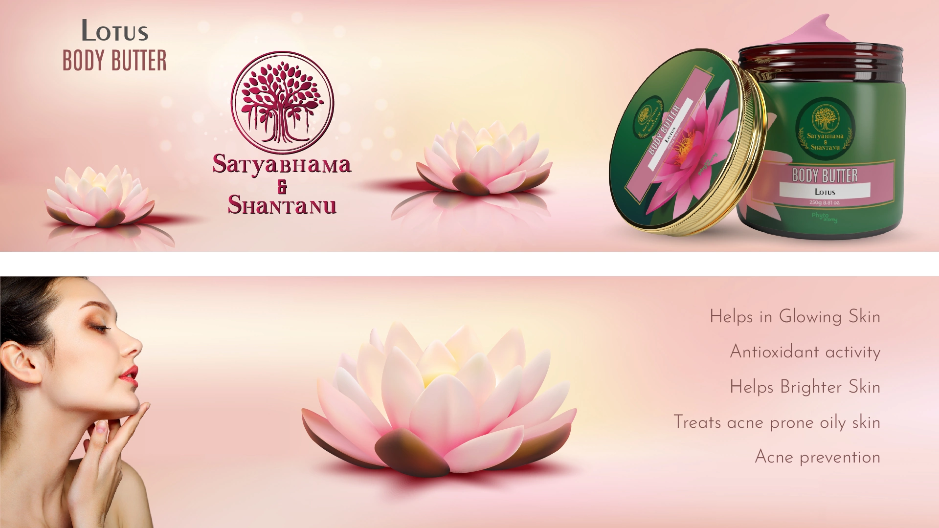 Phyto Atomy Satyabhama Shantanu Body Butter 250g (Lotus)