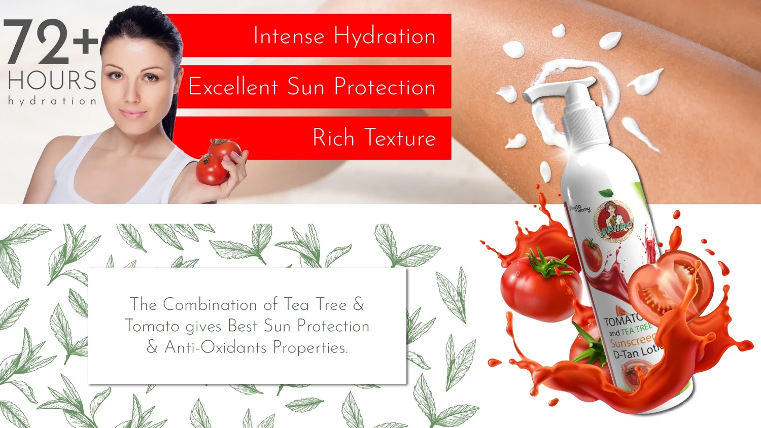 Phyto Atomy Aphro Tomato and Tea Tree Sunscreen D-Tan Lotion