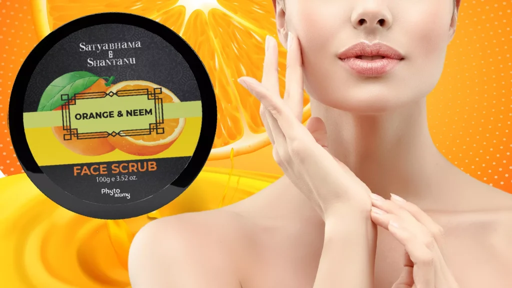 Revitalize Your Skin with Phyto Atomy Satyabhama & Shantanu Orange & Neem Face Scrub (100g)