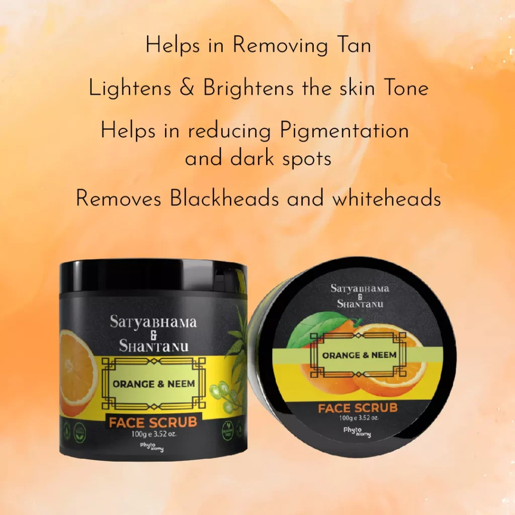 Revitalize Your Skin with Phyto Atomy Satyabhama & Shantanu Orange & Neem Face Scrub (100g)