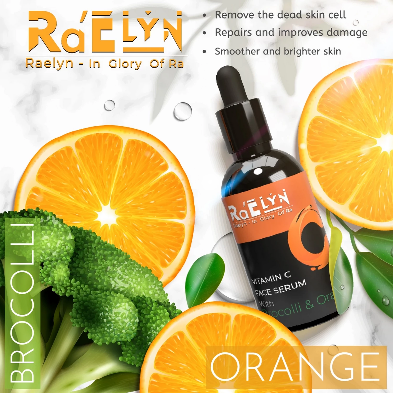 Phyto Atomy Raelyn Vitamin C Face Serum 50ml (Broccoli & Oranges): The Ultimate Boost for Radiant, Healthy Skin