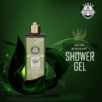 Our "IISIS" Thyme Rosemary Shower Gel is a refreshing and invigorating body wash that brings the essence of the Mediterranean to your daily shower routine. Made with natural ingredients like Thyme and Rosemary essential oils, this shower gel is designed to nourish and cleanse your skin while promoting a sense of calm and wellbeing
